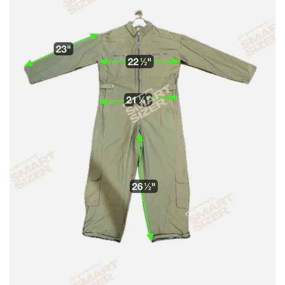 Free People FP Movement Mesmerize Me Olive Utility Coveralls Jumpsuit Small NEW - Picture 9 of 9